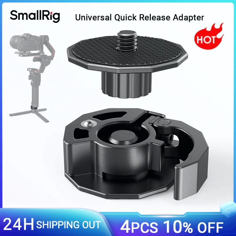 SmallRig Universal Quick Release Adapter To Attach Mini Tripod/Monopod For Zhiyun Crane for DJI RS3/RS3 Pro/Roin for Moza 2714
SmallRig Universal Quick Release Adapter To Attach Mini Tripod/Monopod For Zhiyun Crane for DJI RS3/RS3 Pro/Roin for Moza 2714