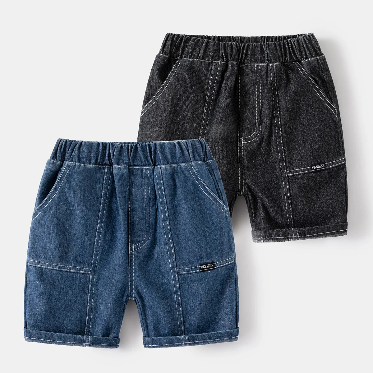 Summer Boys Denim Pants Toddler Kids Knee Length Jeans Cotton Elastic Waist Children's Clothes
Summer Boys Denim Pants Toddler Kids Knee Length Jeans Cotton Elastic Waist Children's Clothes