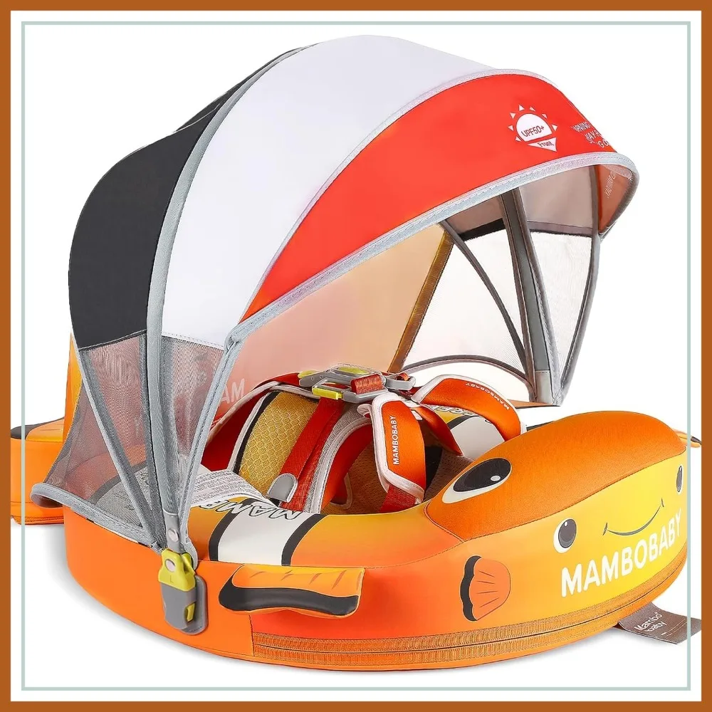 Baby Pool Float with Canopy, Non-Inflatable Swim Float with Safe Seat and Tail Support for 3-24 Months, UPF 50+ Sun Protection
Baby Pool Float with Canopy, Non-Inflatable Swim Float with Safe Seat and Tail Support for 3-24 Months, UPF 50+ Sun Protection
