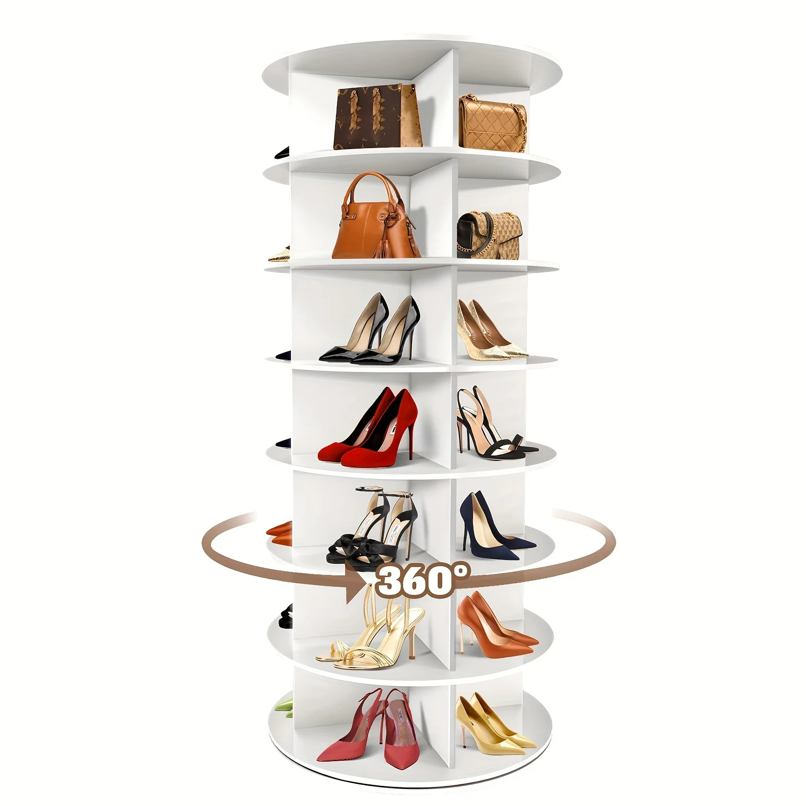 Rotating Shoe Rack Tower, 7 Tier Revolving Shoe Rack, 360° Spinning Shoe Rack for Closet, Vertical Shoe Tower Organizer
Rotating Shoe Rack Tower, 7 Tier Revolving Shoe Rack, 360° Spinning Shoe Rack for Closet, Vertical Shoe Tower Organizer