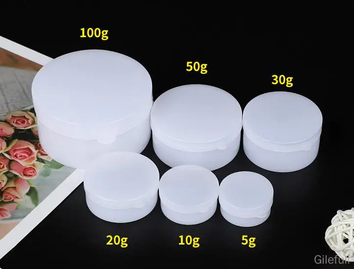 20Pcs 5g10g20g30g50g100g plastic box ointment box white buckle cover sub-packing small medicine box sub-packaging box
20Pcs 5g10g20g30g50g100g plastic box ointment box white buckle cover sub-packing small medicine box sub-packaging box