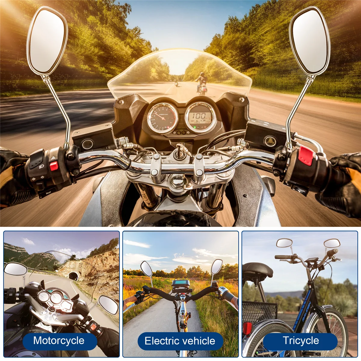 Зеркало мотоциклетное заднего вида для YAMAHA Vmax Virago 535 V-Star 650 1100, 1 пара
Зеркало мотоциклетное заднего вида для YAMAHA Vmax Virago 535 V-Star 650 1100, 1 пара
