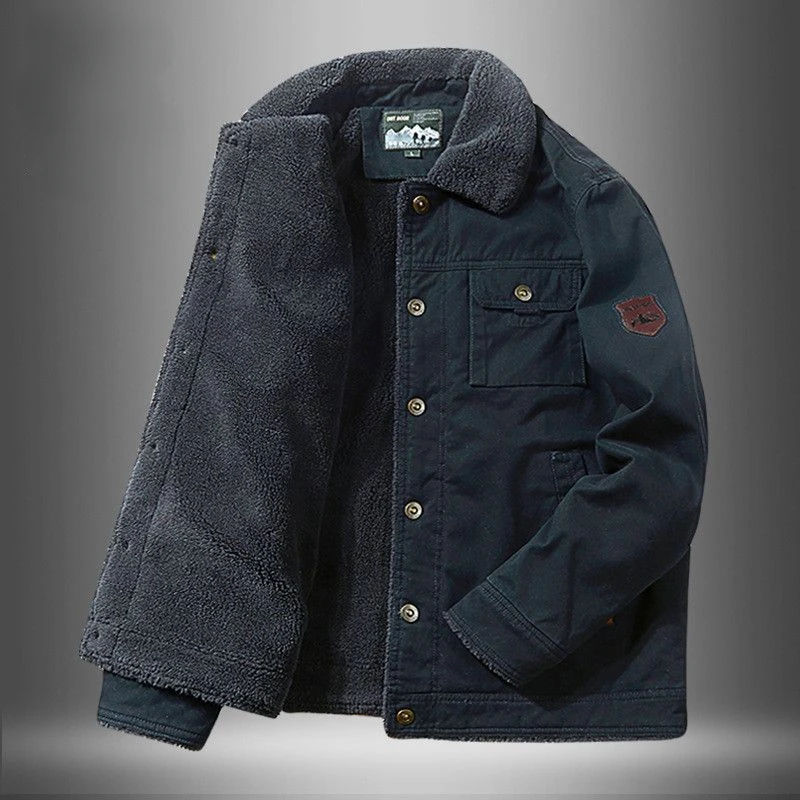 Winter Fleece Cotton Coat Lamb Fur Men Bomber Jacket Military Tactical Multi-Pocket Windbreaker Warm Thick Outerwear Brand Tops
Winter Fleece Cotton Coat Lamb Fur Men Bomber Jacket Military Tactical Multi-Pocket Windbreaker Warm Thick Outerwear Brand Tops