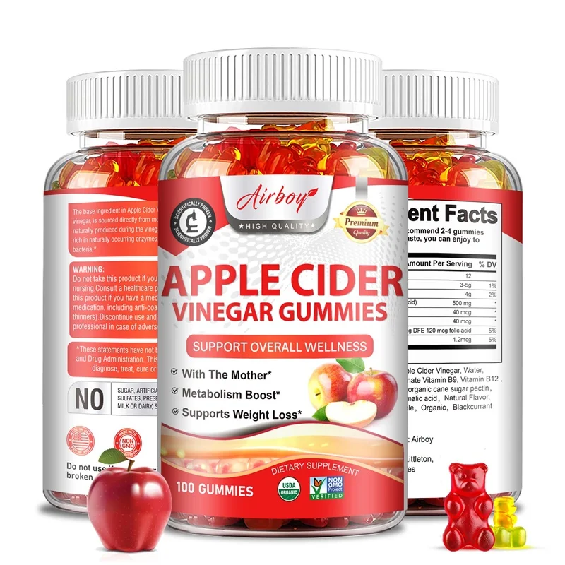Apple Cider Vinegar Gummies - Supports Digestive Health, Boosts Metabolism, Suppresses Appetite, and Enhances Immunity
Apple Cider Vinegar Gummies - Supports Digestive Health, Boosts Metabolism, Suppresses Appetite, and Enhances Immunity