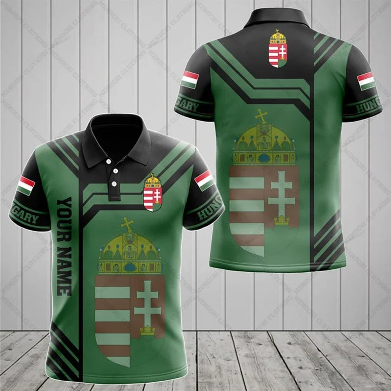 Custom Name Hungary Emblem Graphic Polo Shirt Summer Unisex Casual Streetwear Loose Oversize Jersey Soft Short Sleeve Sportswear
Custom Name Hungary Emblem Graphic Polo Shirt Summer Unisex Casual Streetwear Loose Oversize Jersey Soft Short Sleeve Sportswear