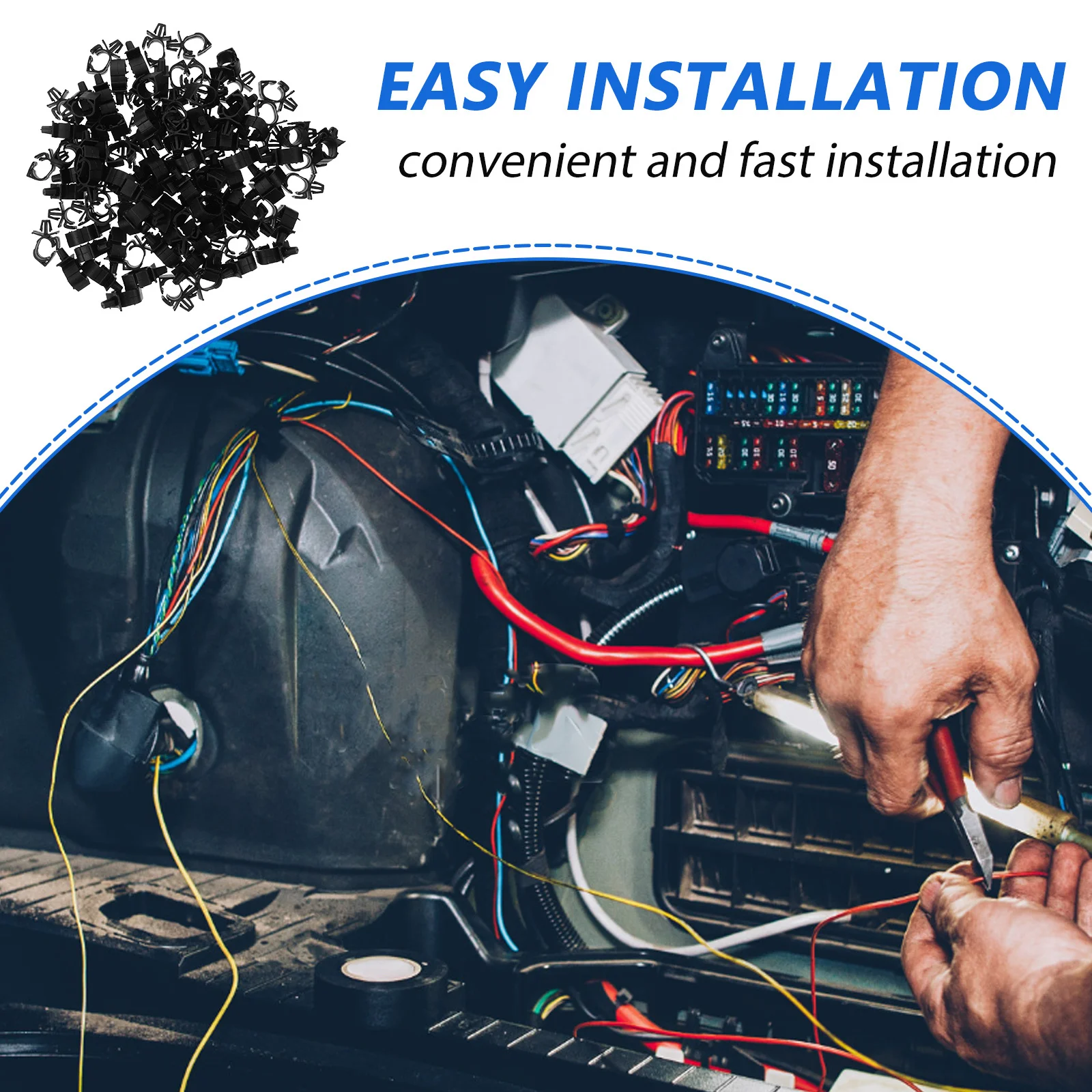 100 шт. крепежных зажимов для проводов, сверхпрочные пластиковые клипсы для автомобиля, для крепления тормозных и топливных трубок прицепа, для надежной организации проводов
100 шт. крепежных зажимов для проводов, сверхпрочные пластиковые клипсы для автомобиля, для крепления тормозных и топливных трубок прицепа, для надежной организации проводов