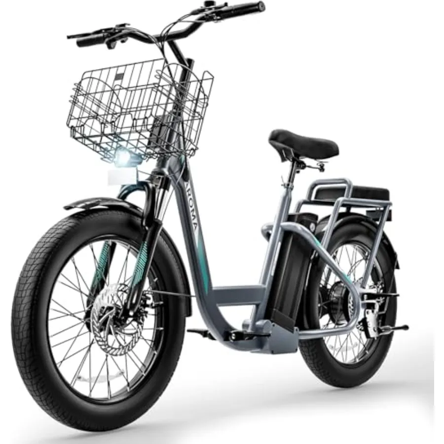 Adult electric scooter for commuting with 20 fat tires, steel frame, black color, 500W/800W/1200W motor, removable 48V battery,
Adult electric scooter for commuting with 20 fat tires, steel frame, black color, 500W/800W/1200W motor, removable 48V battery,