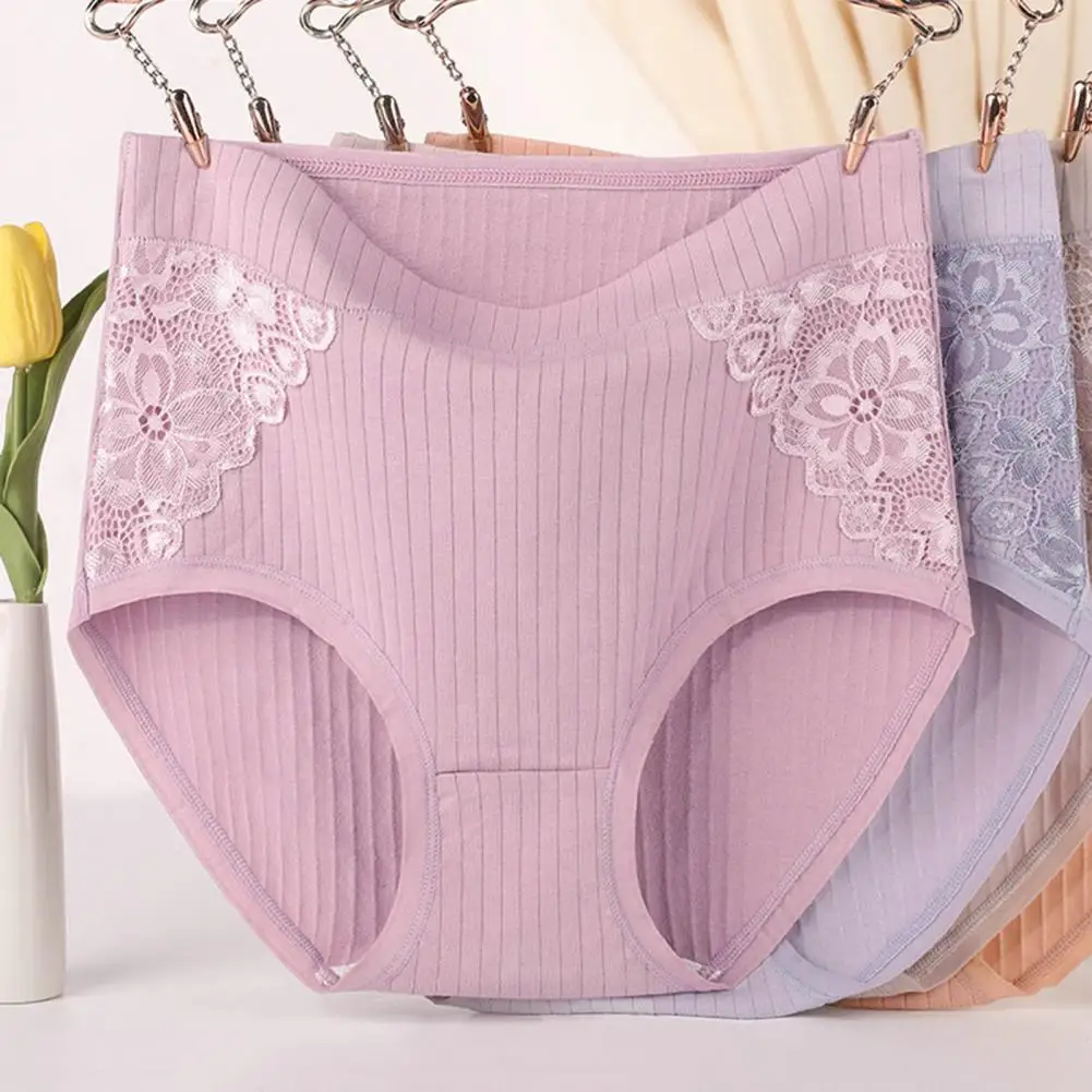 Women Underpants Plus Size Lace Patchwork High Waist Solid Color Protective Soft Cotton Menstrual Period Women Briefs Lingerie
Women Underpants Plus Size Lace Patchwork High Waist Solid Color Protective Soft Cotton Menstrual Period Women Briefs Lingerie