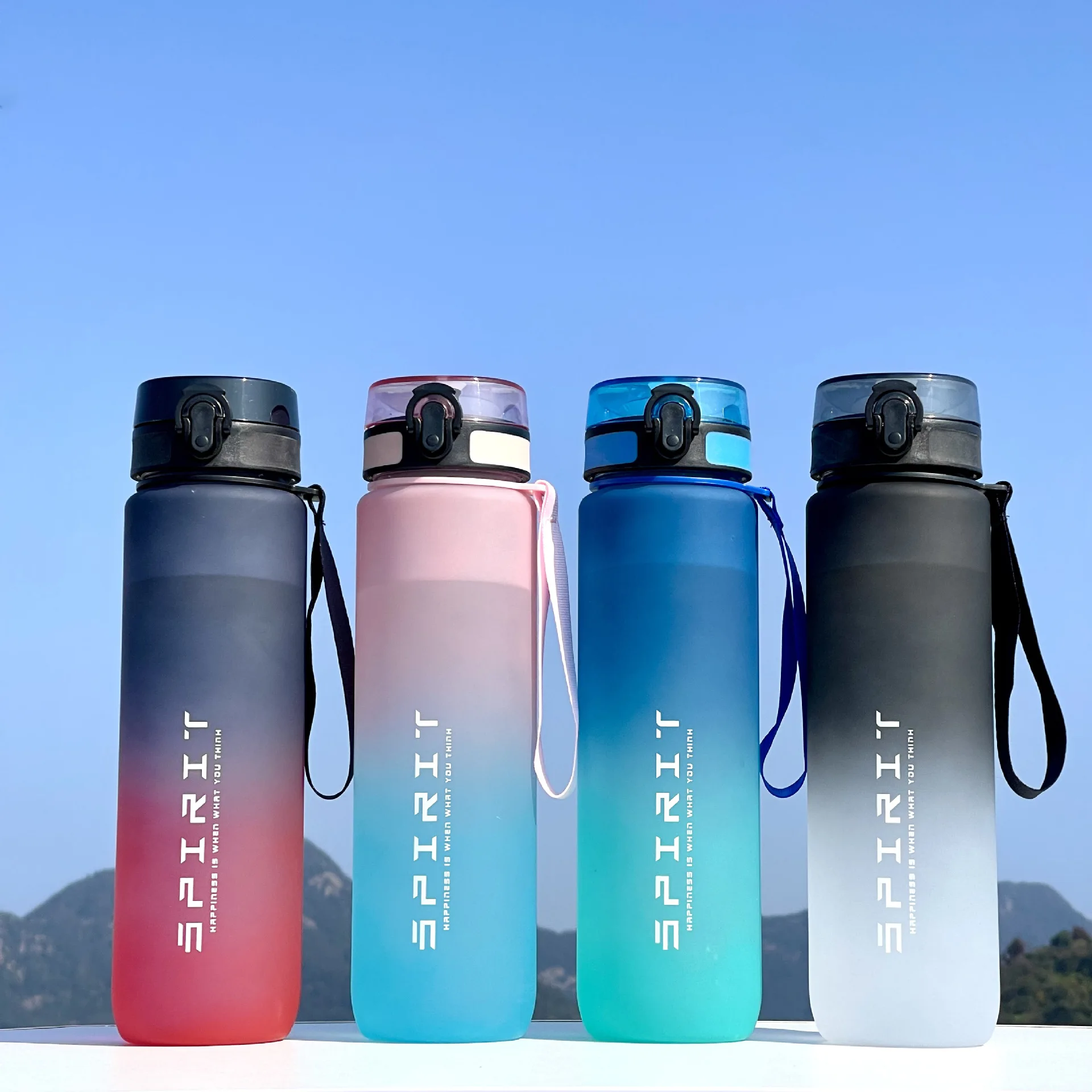 1000ml Large Capacity Colorful Plastic Sports Water Bottle Leak Proof Portable Gym Fitness Jug for Outdoor Travel
1000ml Large Capacity Colorful Plastic Sports Water Bottle Leak Proof Portable Gym Fitness Jug for Outdoor Travel 