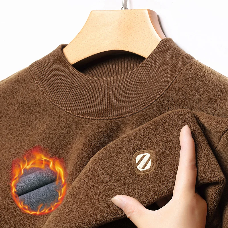 Winter New Hot Sales Men's Half High Collar Pullover Sweater High Quality Embroidery Plush Thicken Versatile Fashion Men's wear
Winter New Hot Sales Men's Half High Collar Pullover Sweater High Quality Embroidery Plush Thicken Versatile Fashion Men's wear