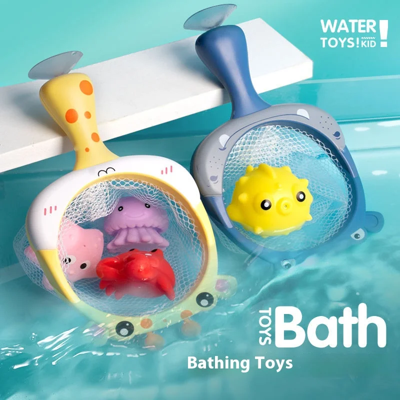 Cute animal bathroom amusement small animal toys, fishing net combination,Gifts for pool parties and beach play
Cute animal bathroom amusement small animal toys, fishing net combination,Gifts for pool parties and beach play