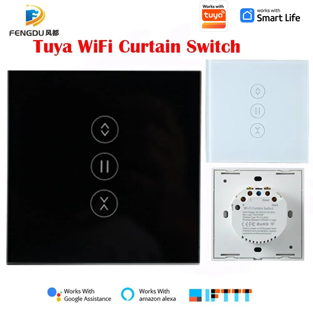 Works Tuya Smart Life WiFi Switch for Electric Motorized Curtain Blind Roller Shutter Motor Control by Google Assistant Alexa
Works Tuya Smart Life WiFi Switch for Electric Motorized Curtain Blind Roller Shutter Motor Control by Google Assistant Alexa