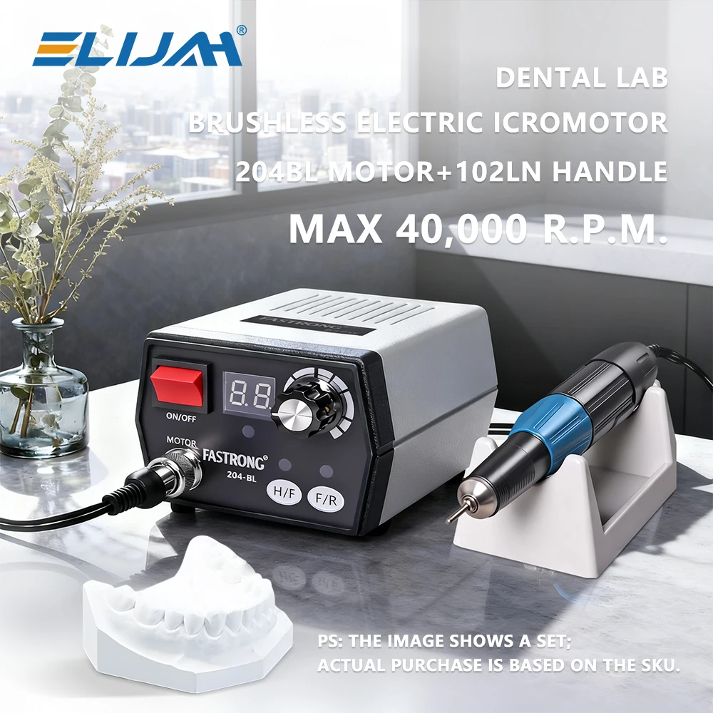 FASTRONG 204BL Brushless Dental Polishing Micro Motor 40000rpm Dental E-Type Micromotor 102LN Handpiece Dentistry Lab Ginder
FASTRONG 204BL Brushless Dental Polishing Micro Motor 40000rpm Dental E-Type Micromotor 102LN Handpiece Dentistry Lab Ginder