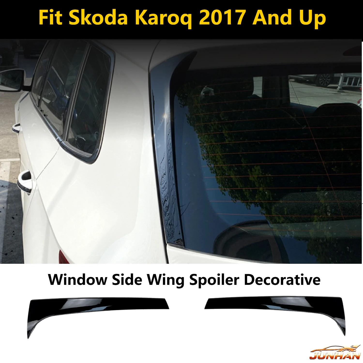 Car Exterior Modification Parts Glossy Black ABS Rear Window Side Wing Spoiler Decorative Trim Cover Fit Skoda Karoq 2017+
Car Exterior Modification Parts Glossy Black ABS Rear Window Side Wing Spoiler Decorative Trim Cover Fit Skoda Karoq 2017+