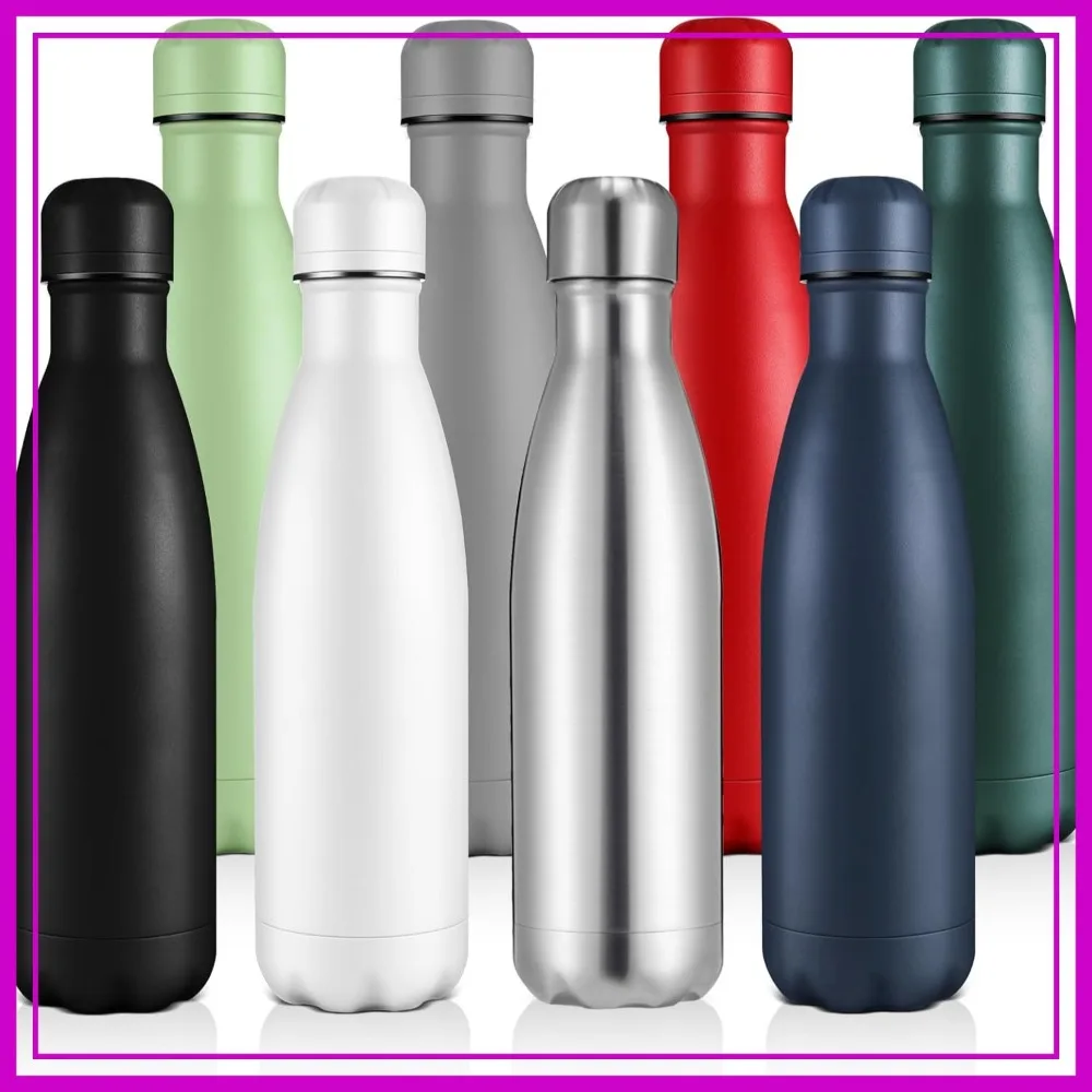17oz Stainless Steel Water Bottle, Leakproof Insulated, 1/4/8 Pack for Sports Travel
17oz Stainless Steel Water Bottle, Leakproof Insulated, 1/4/8 Pack for Sports Travel