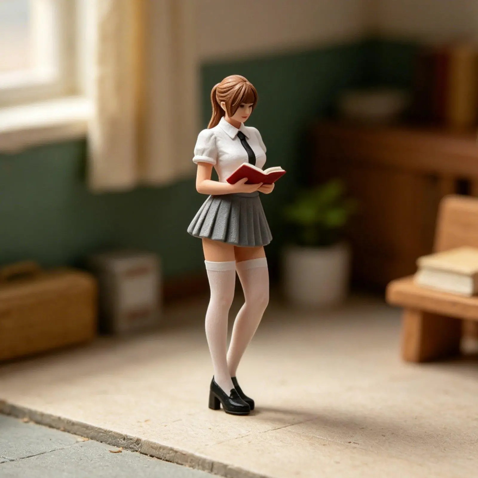 1:24 Schoolgirl in Uniform Model Tiny People Model Realistic Dioramas Collectible Mini Female Student Figure for Fairy Garden
1:24 Schoolgirl in Uniform Model Tiny People Model Realistic Dioramas Collectible Mini Female Student Figure for Fairy Garden