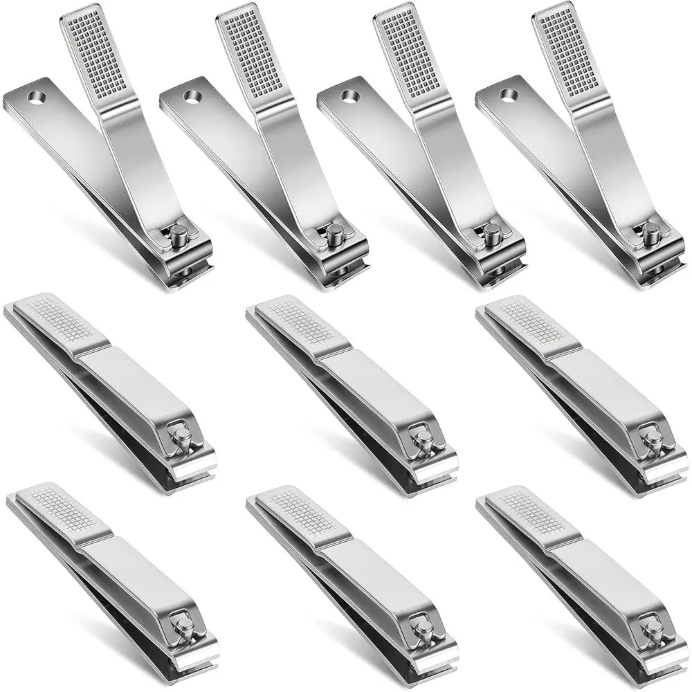 10-Pack Large Stainless Steel Toe Nail Clippers for Thick Nails - 3.15 inch Long Handle Set for Men & Women
10-Pack Large Stainless Steel Toe Nail Clippers for Thick Nails - 3.15 inch Long Handle Set for Men & Women