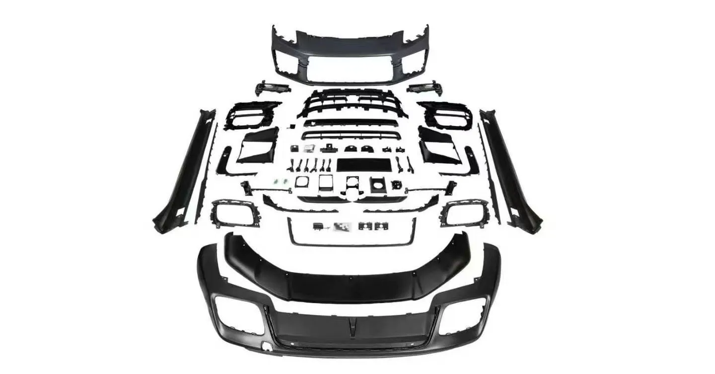 2020+ PorscheS 976 Turbo Style PP Full Body Kit, Front & Rear Bumper with Exhaust Cutouts, Bolt-On Retrofit
2020+ PorscheS 976 Turbo Style PP Full Body Kit, Front & Rear Bumper with Exhaust Cutouts, Bolt-On Retrofit