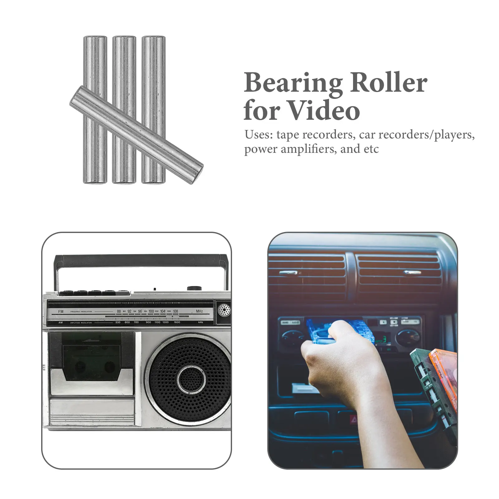 20 Pcs Pinch Roller Shaft Wheels 2 0x12mm for Tape Recorder Cassette Deck Repair Maintenance Pressure Bearings
20 Pcs Pinch Roller Shaft Wheels 2 0x12mm for Tape Recorder Cassette Deck Repair Maintenance Pressure Bearings