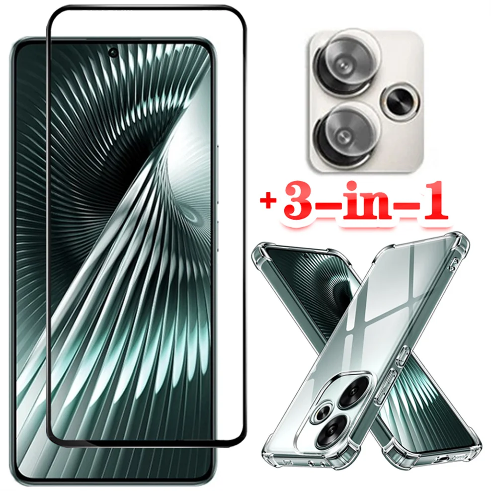 3-in-1, Silicone Case + Glass for Poco F6 5G Soft Shockproof Clear Phone Cases Pocophone F6 Cover Xiaomi Poco F6 Case
3-in-1, Silicone Case + Glass for Poco F6 5G Soft Shockproof Clear Phone Cases Pocophone F6 Cover Xiaomi Poco F6 Case