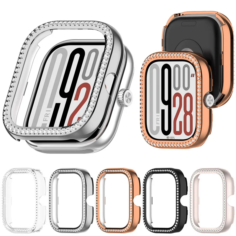 Роскошный полый чехол для ПК для Redmi Watch5 eSIM, защитная крышка для Redmi Watch4, защитные аксессуары с алмазным кристаллом
Роскошный полый чехол для ПК для Redmi Watch5 eSIM, защитная крышка для Redmi Watch4, защитные аксессуары с алмазным кристаллом