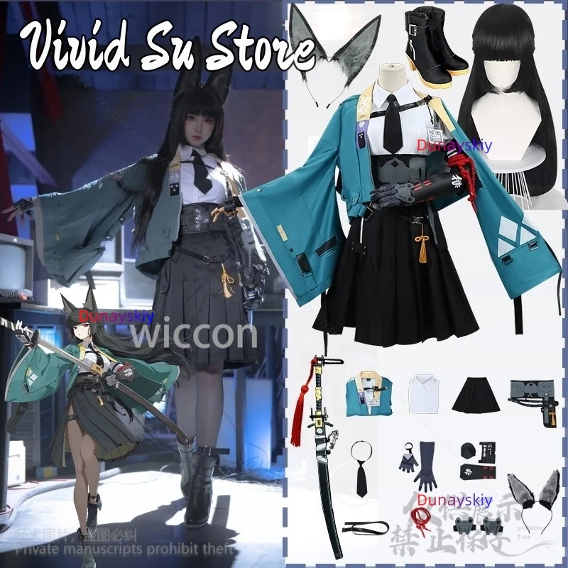 Anime Game Zenless Zone Zero Cosplay Hoshimi Miyabi Jirai Kei Girls Uniform Blue Coat Punk Y2K Dress Furry Ear Props Halloween
Anime Game Zenless Zone Zero Cosplay Hoshimi Miyabi Jirai Kei Girls Uniform Blue Coat Punk Y2K Dress Furry Ear Props Halloween
