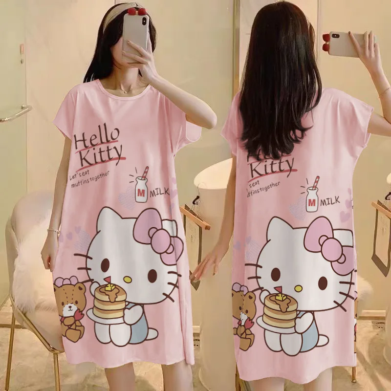 Kawaii аниме Hello Kitty ночное платье одежда для родителей и детей ночная рубашка большого размера для беременных молочная шелковая домашняя одежда подарок на открытом воздухе
Kawaii аниме Hello Kitty ночное платье одежда для родителей и детей ночная рубашка большого размера для беременных молочная шелковая домашняя одежда подарок на открытом воздухе