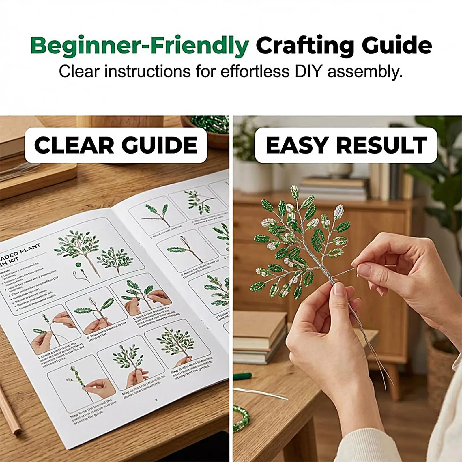 Beaded Plant Kit Handmade Crafting Set DIY Green Beading Kit for Women Men Hobbyists Art Students Professionals Home Craft Room
Beaded Plant Kit Handmade Crafting Set DIY Green Beading Kit for Women Men Hobbyists Art Students Professionals Home Craft Room