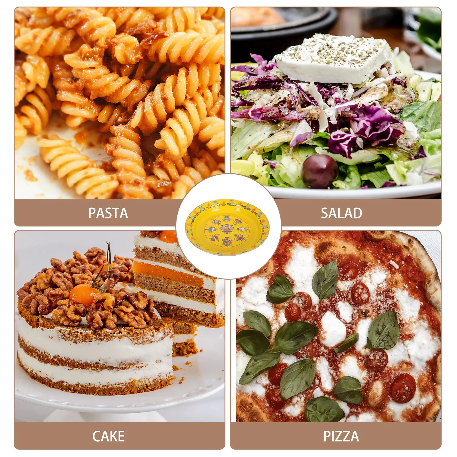 Heat Resistant Enamel Plate Decorative Snack Fruit Serving Dish Vintage Style for Restaurant Home Gathering Party Tableware
Heat Resistant Enamel Plate Decorative Snack Fruit Serving Dish Vintage Style for Restaurant Home Gathering Party Tableware