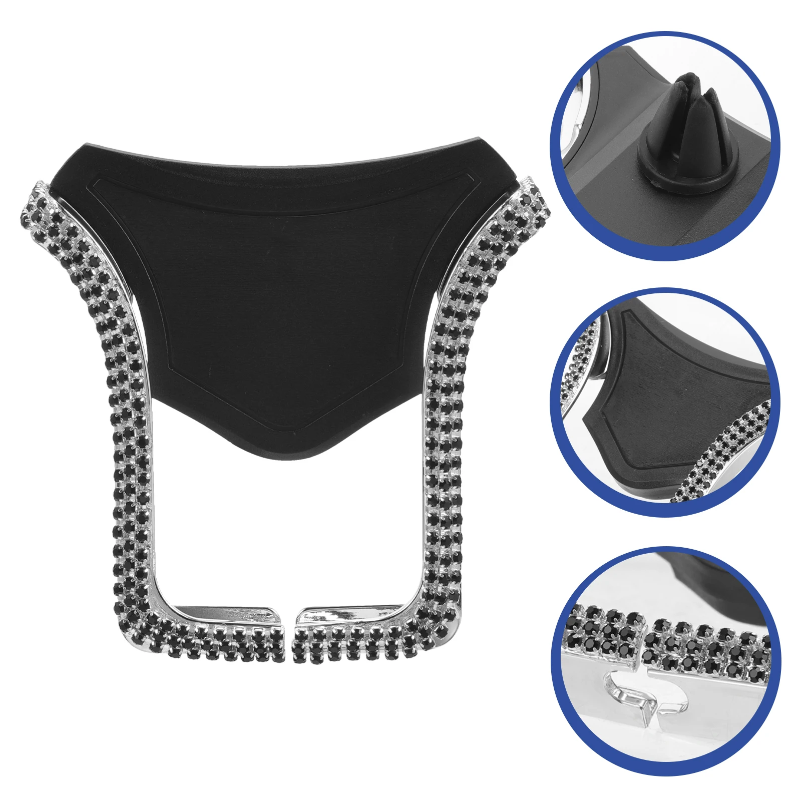 Telescopic U Shape Air Rhinestone Decor Easy Install Gravity Mount Charging Slot Compatible Most Vent Sizes Durable Material 
Telescopic U Shape Air Rhinestone Decor Easy Install Gravity Mount Charging Slot Compatible Most Vent Sizes Durable Material