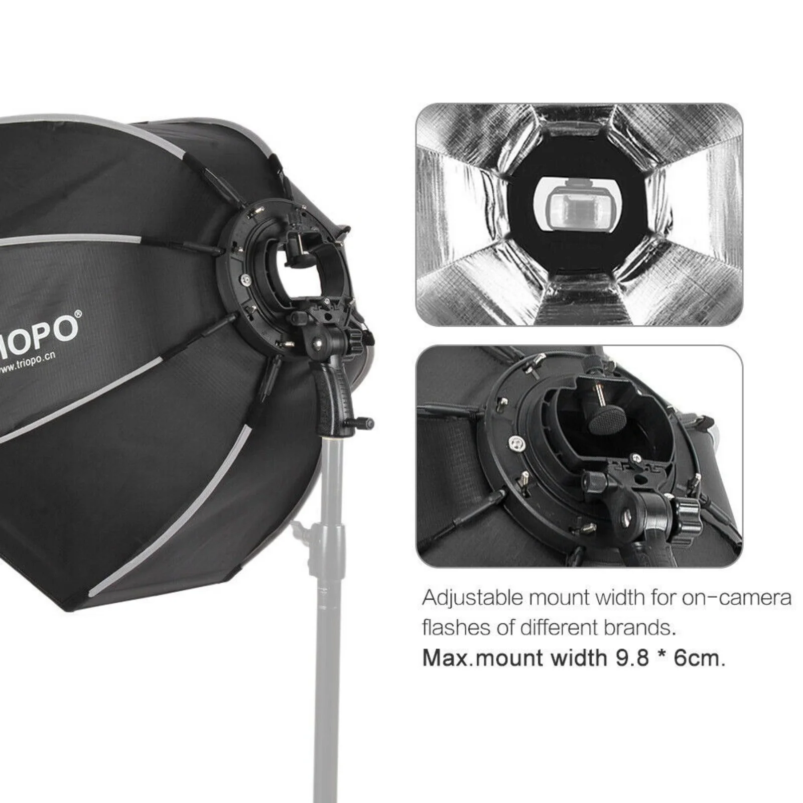 Triopo KX90 90CM/35.4in Universal Folded Outdoor Speedlite Octagon Photo Softbox Umbrella Soft Box,For Godox V1, AD200 Pro
Triopo KX90 90CM/35.4in Universal Folded Outdoor Speedlite Octagon Photo Softbox Umbrella Soft Box,For Godox V1, AD200 Pro