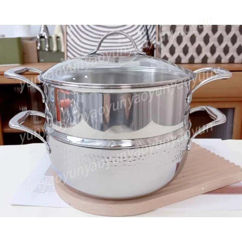 Thickened 304 Stainless Steel Hammered Hot Pot Coconut Chicken Cookware for Induction Gas Home Cooking
Thickened 304 Stainless Steel Hammered Hot Pot Coconut Chicken Cookware for Induction Gas Home Cooking