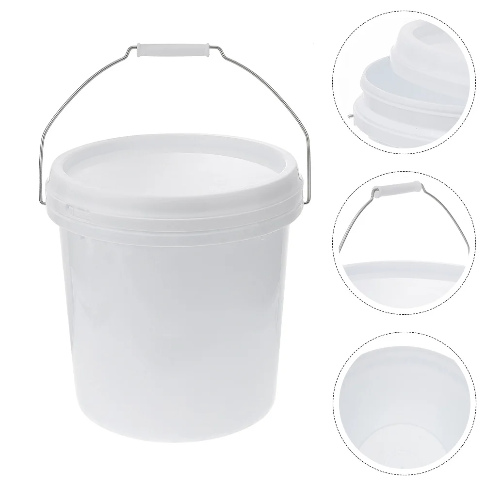 Plastic Bucket with Lid Household Sealed Barrel Garden Pail White Pet Food Storage Container Gallon Paint Bucket
Plastic Bucket with Lid Household Sealed Barrel Garden Pail White Pet Food Storage Container Gallon Paint Bucket
