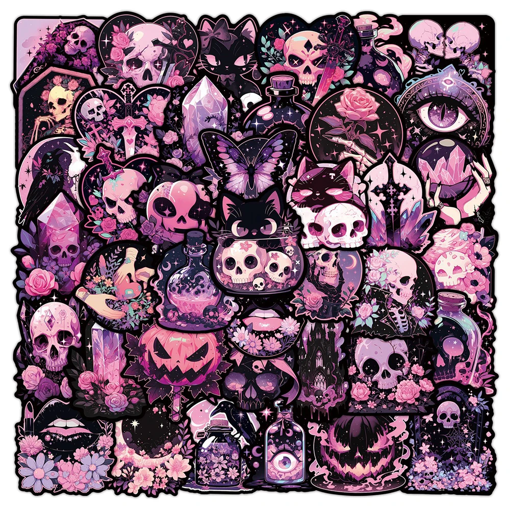 10/30/50pcs Pink Gothic Skull Cartoon Stickers Aesthetic Decals for Suitcase Phone Guitar Car Cool Graffiti Sticker Kid Toy Gift
10/30/50pcs Pink Gothic Skull Cartoon Stickers Aesthetic Decals for Suitcase Phone Guitar Car Cool Graffiti Sticker Kid Toy Gift