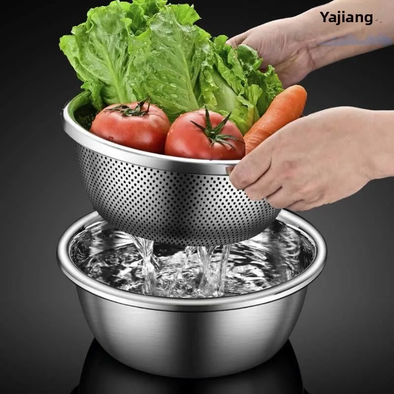 304 Stainless Steel Kitchen Sink Strainer Fruit Basket Rice Washing Sieve Drain Pan Non-Toxic Certified Home Use Drainage Basin
304 Stainless Steel Kitchen Sink Strainer Fruit Basket Rice Washing Sieve Drain Pan Non-Toxic Certified Home Use Drainage Basin