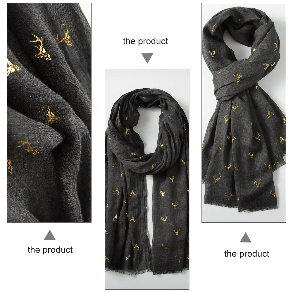 Christmas Deer Scarf Winter Warm Soft Cotton Linen Scarf Stylish Elegant Design for Women Men Unisex Holiday Gift Fashionable
Christmas Deer Scarf Winter Warm Soft Cotton Linen Scarf Stylish Elegant Design for Women Men Unisex Holiday Gift Fashionable