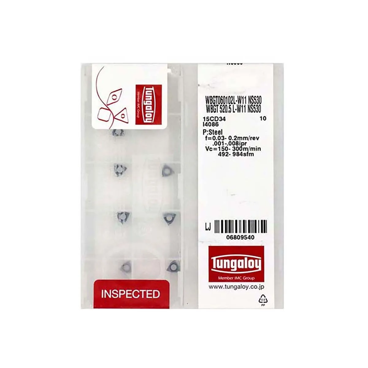 100% Original WBGT Finishing Carbide Turning Inserts/WBGT06/060102L W11 NS530/060104L W11 NS530
100% Original WBGT Finishing Carbide Turning Inserts/WBGT06/060102L W11 NS530/060104L W11 NS530