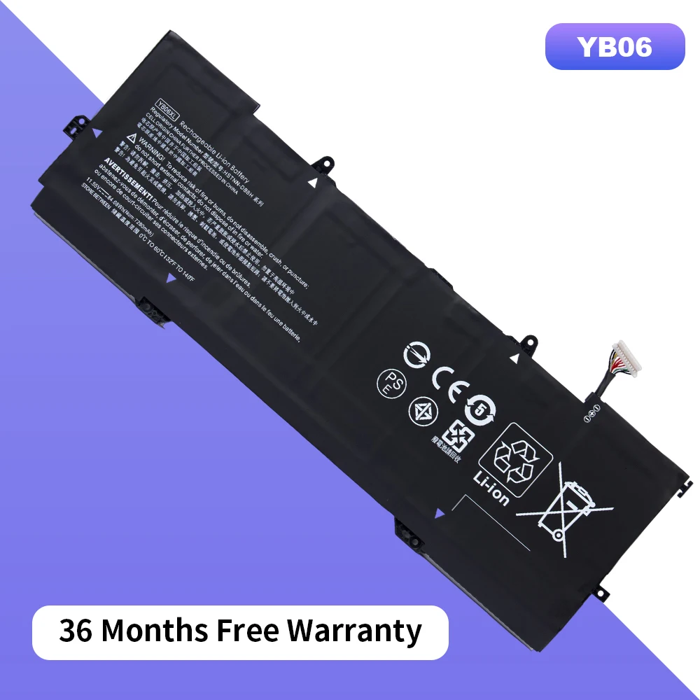 YB06XL Аккумулятор для ноутбука HP Spectre X360 15-CH002TX CH013TX CH070NZ CH034NG CH030NZ HSTNN-DB8H DB8V 928427-271
YB06XL Аккумулятор для ноутбука HP Spectre X360 15-CH002TX CH013TX CH070NZ CH034NG CH030NZ HSTNN-DB8H DB8V 928427-271