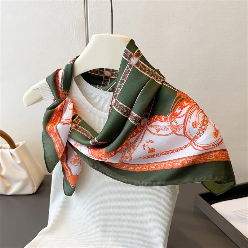 New Square Print Silk Scarf Casual Elegant Thin Breathable Neck Women Windproof Head Wrap Hair Scarves Sun Protection Shawl Wrap
New Square Print Silk Scarf Casual Elegant Thin Breathable Neck Women Windproof Head Wrap Hair Scarves Sun Protection Shawl Wrap