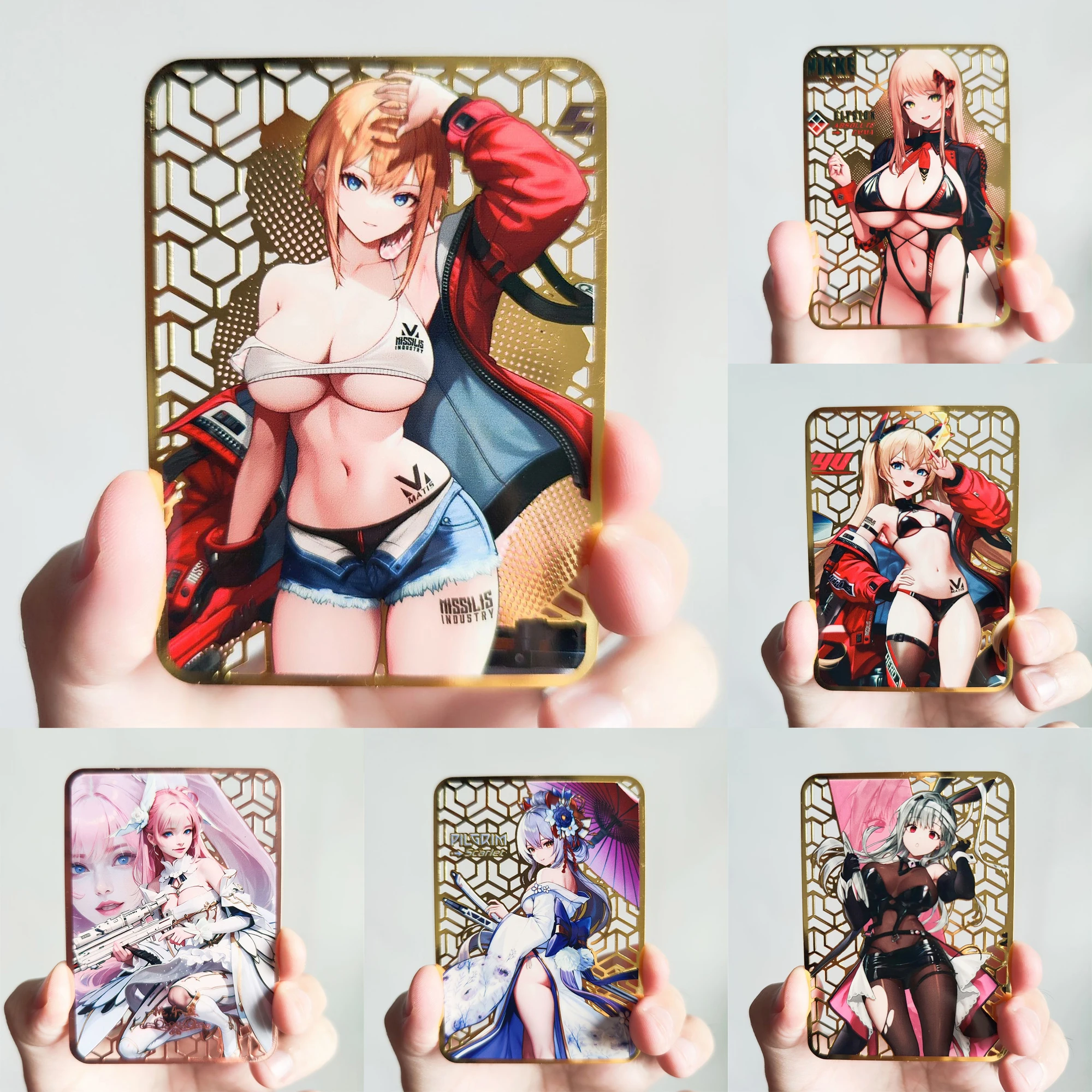 6 Models NIKKE The Goddess of Victory Metal Cards ACG Anime Girls Diy Gift Toys Game Anime Collection Cards
6 Models NIKKE The Goddess of Victory Metal Cards ACG Anime Girls Diy Gift Toys Game Anime Collection Cards