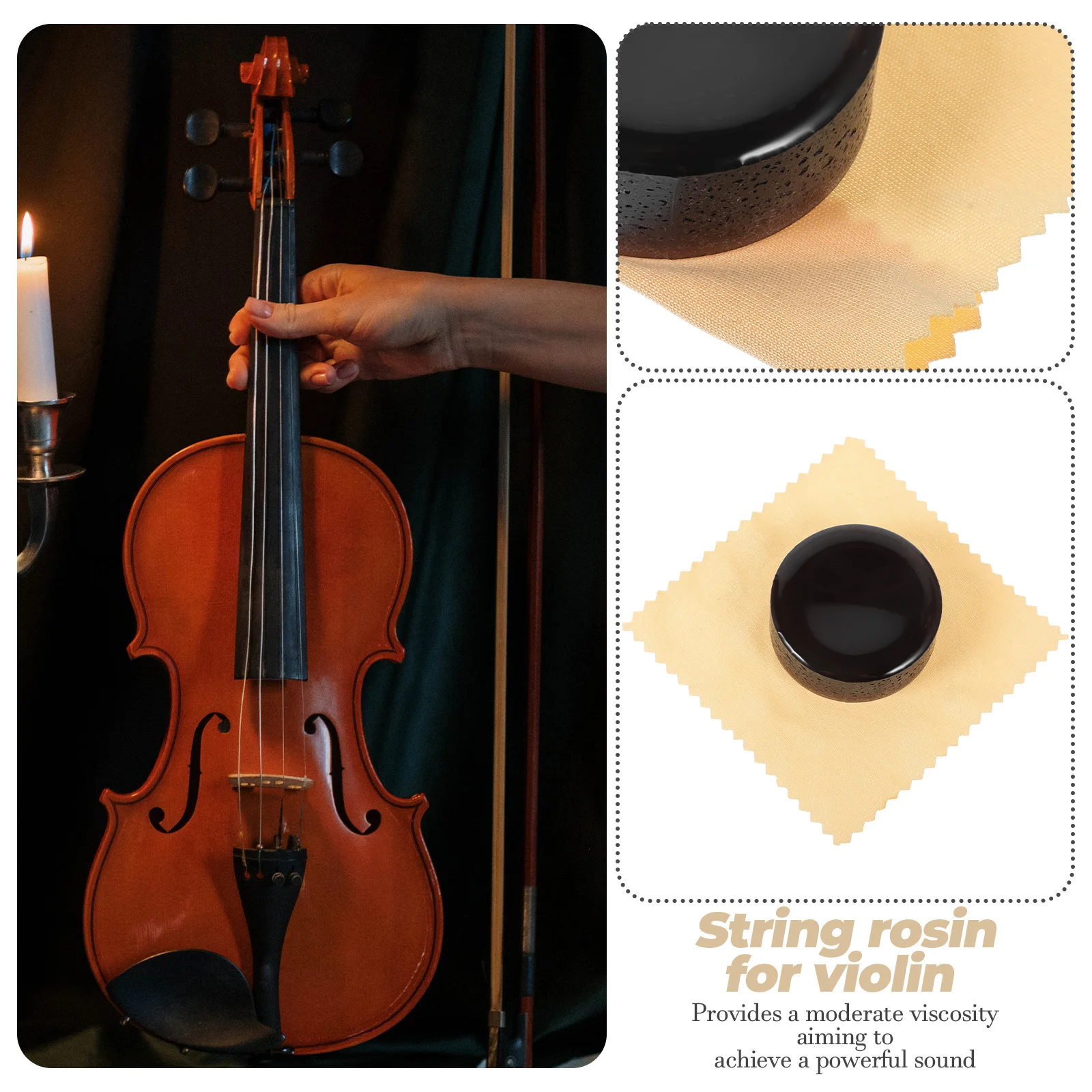 4 Pcs Rosin Violin Accessories Beginners for Stringed Instrument Maintenance Supplies
4 Pcs Rosin Violin Accessories Beginners for Stringed Instrument Maintenance Supplies