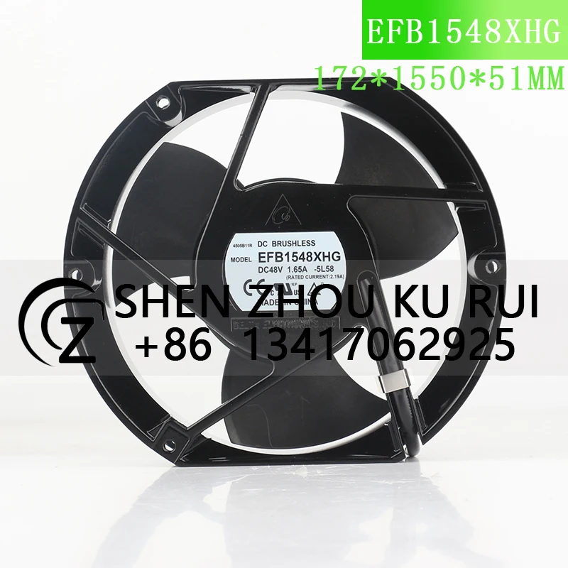 Delta 5V 12V 24V DC 48V 1.65A AC EC 17251 172X150X51MM 17CM Inverter Three-wire server Large air capacity EFB1548XHG cooling fan
Delta 5V 12V 24V DC 48V 1.65A AC EC 17251 172X150X51MM 17CM Inverter Three-wire server Large air capacity EFB1548XHG cooling fan