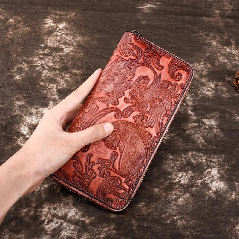 3D Floral Ladies Purse Genuine Leather Card Holder Wallet Handmade Real First Layer Cow Leather Clutch Bag
3D Floral Ladies Purse Genuine Leather Card Holder Wallet Handmade Real First Layer Cow Leather Clutch Bag