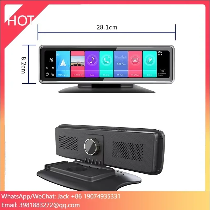 New 12 Inch Four-record Streaming Media 4G Driving Recorder Full-screen Smart Rearview Mirror Android Navigation
New 12 Inch Four-record Streaming Media 4G Driving Recorder Full-screen Smart Rearview Mirror Android Navigation