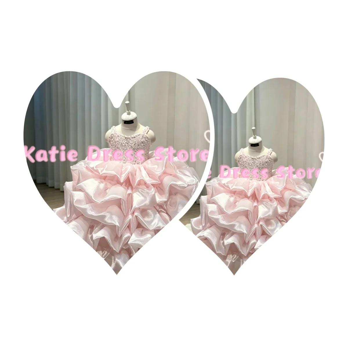Pink Flower Girl Dress Layered Sleeveless Sequins Puffy For Wedding Kids Birthday Party First Communion Ball Gowns Customized
Pink Flower Girl Dress Layered Sleeveless Sequins Puffy For Wedding Kids Birthday Party First Communion Ball Gowns Customized