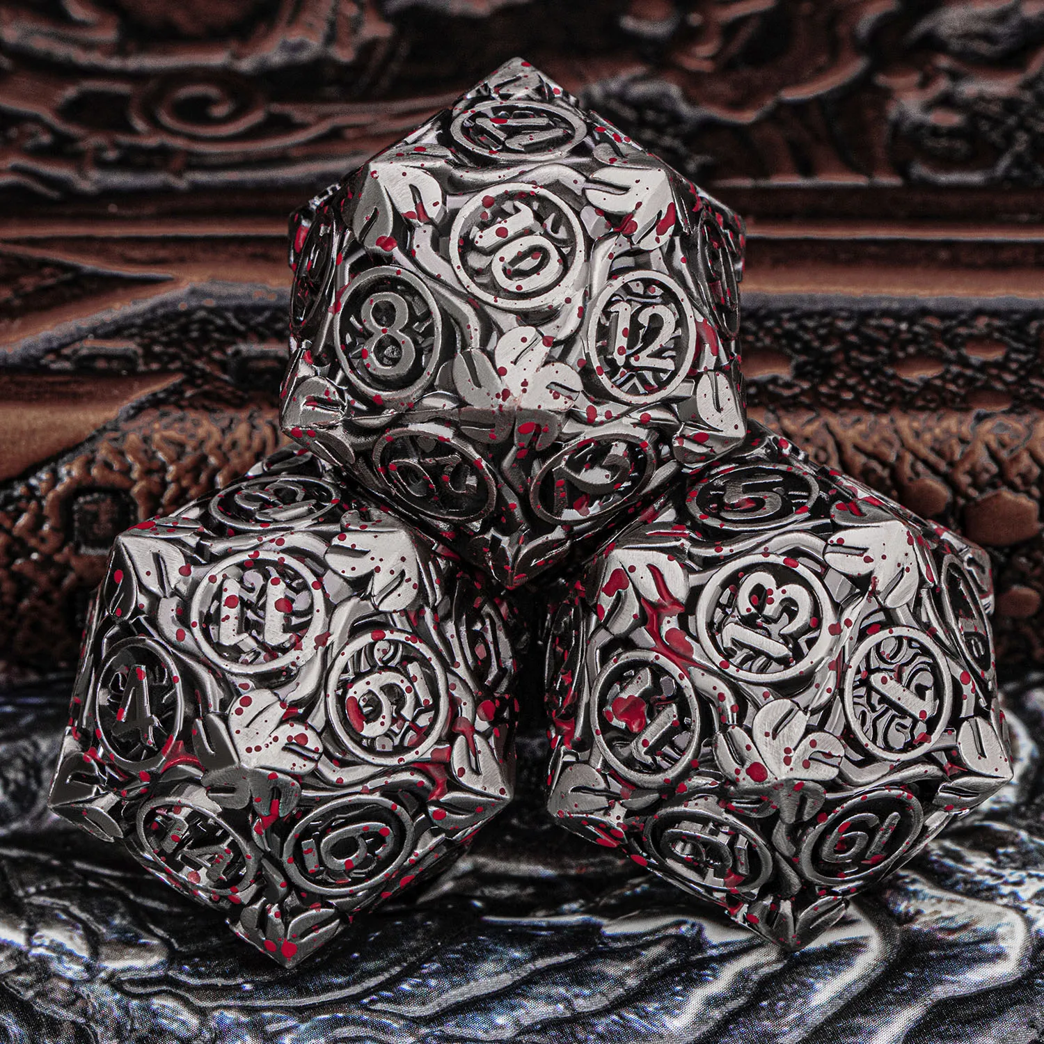 Rattan Cane DND Metal Dice Set D&D Blood Dripping Polyhedral Heavy Dice RPG Role Playing Game Pathfinder D20 D and D Dice Set
Rattan Cane DND Metal Dice Set D&D Blood Dripping Polyhedral Heavy Dice RPG Role Playing Game Pathfinder D20 D and D Dice Set
