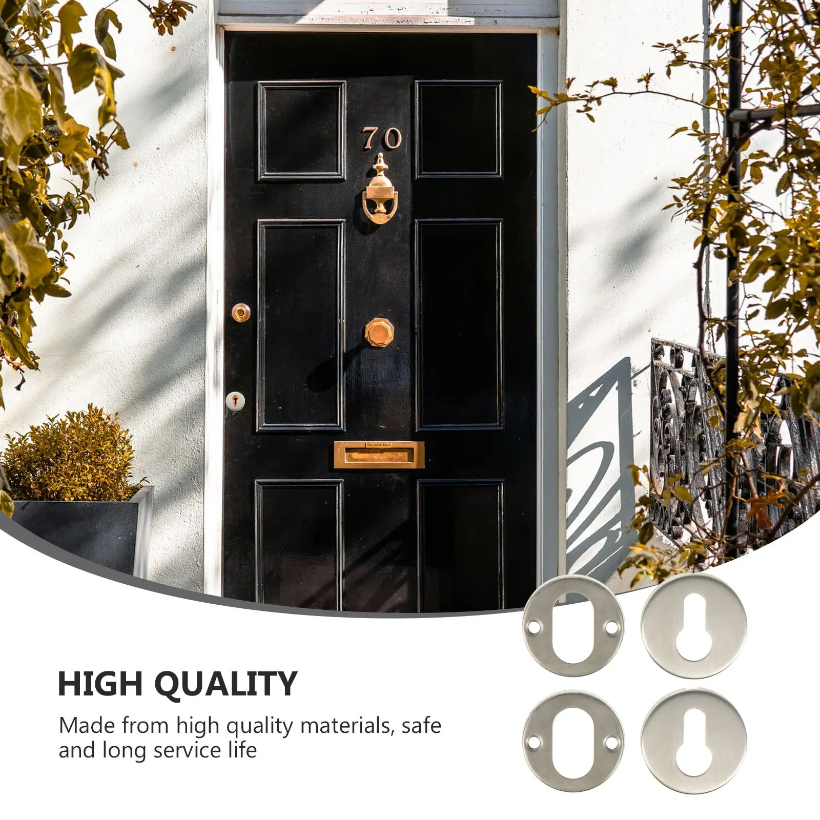 2Sets Door Striker Cover Durable Stainless Steel Keyhole Cover Rust Resistant Lock Protector for Cabinet Drawer Wardrobe Door
2Sets Door Striker Cover Durable Stainless Steel Keyhole Cover Rust Resistant Lock Protector for Cabinet Drawer Wardrobe Door