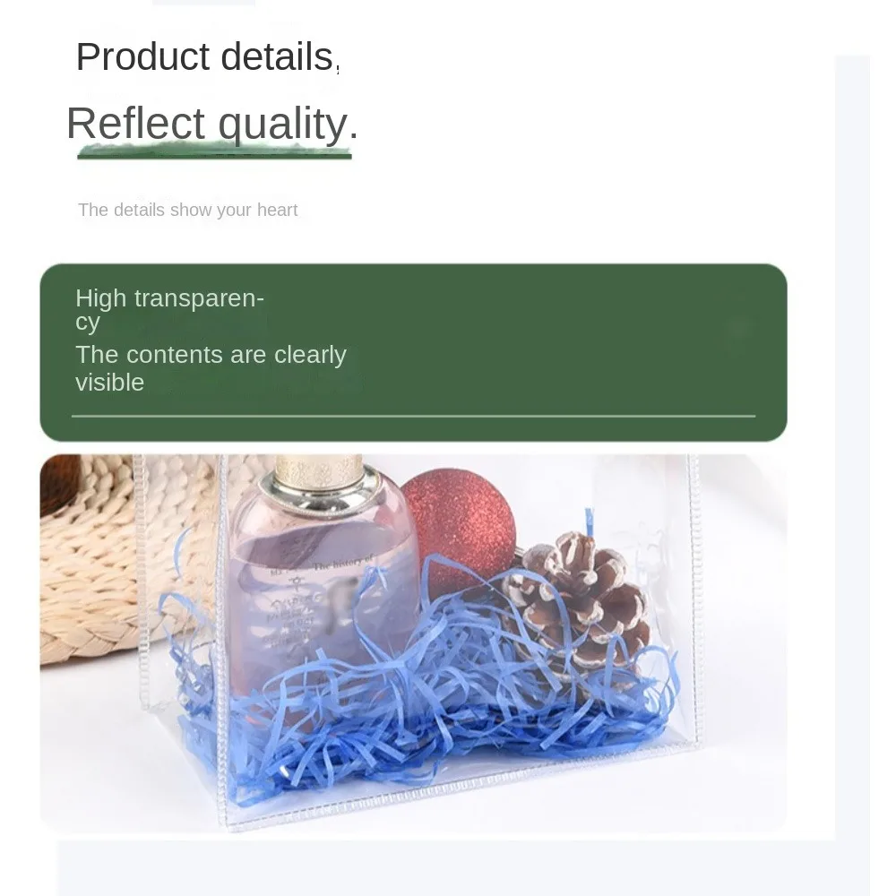 Brand New PVC Clear Tote Bag Transparent Blue Waterproof Storage Bag Square Shape Handle Hand Gift Bag
Brand New PVC Clear Tote Bag Transparent Blue Waterproof Storage Bag Square Shape Handle Hand Gift Bag