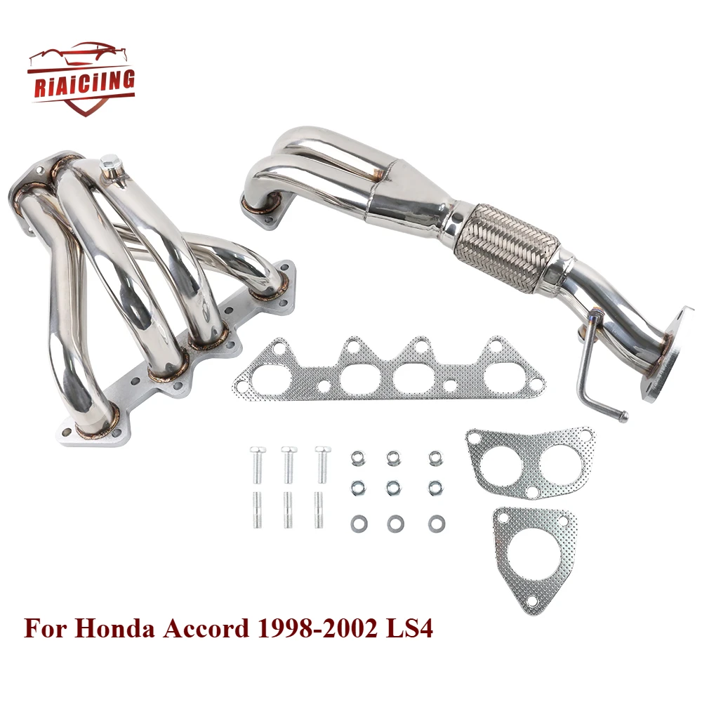 Stainless Racing Manifold Header Exhaust For Honda Accord 98-02 LS4 Combo 1998-2002 Honda Accord F23 DX LX EX L4 2.3L
Stainless Racing Manifold Header Exhaust For Honda Accord 98-02 LS4 Combo 1998-2002 Honda Accord F23 DX LX EX L4 2.3L
