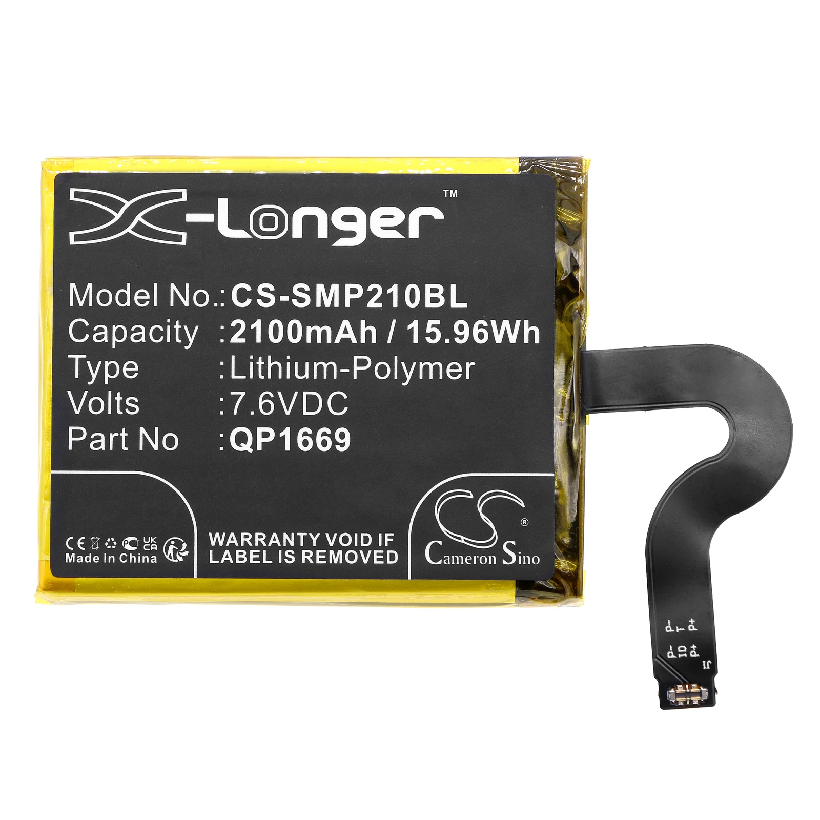 7.6V 2100mAh Payment Terminal Battery QP1669 ZQP1659 for Sunmi V2 Pro +TOOL
7.6V 2100mAh Payment Terminal Battery QP1669 ZQP1659 for Sunmi V2 Pro +TOOL